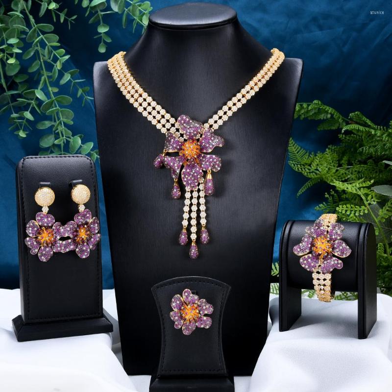 Necklace Earrings Set GODKI Luxury Gougeous Flower Wedding Big Bangle Ring Earring For Women Cubic Zirconia Dubai Bridal Jewelry, Picture shown
Necklace Earrings Set GODKI Luxury Gougeous Flower Wedding Big Bangle Ring Earring For Women Cubic Zirconia Dubai Bridal Jewelry, Picture shown