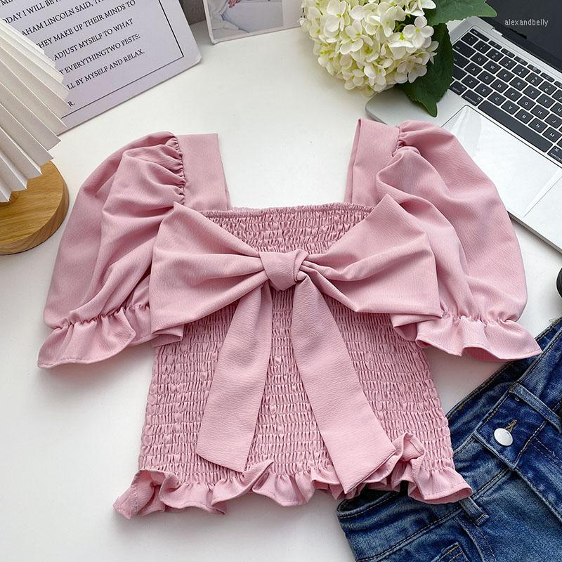 Women's Blouses Korean Fashion Summer Blouse Woman 2023 Women's Pullover Square Collar Bowknot Women Tops Puff Sleeves Drop, White
Women's Blouses Korean Fashion Summer Blouse Woman 2023 Women's Pullover Square Collar Bowknot Women Tops Puff Sleeves Drop, White