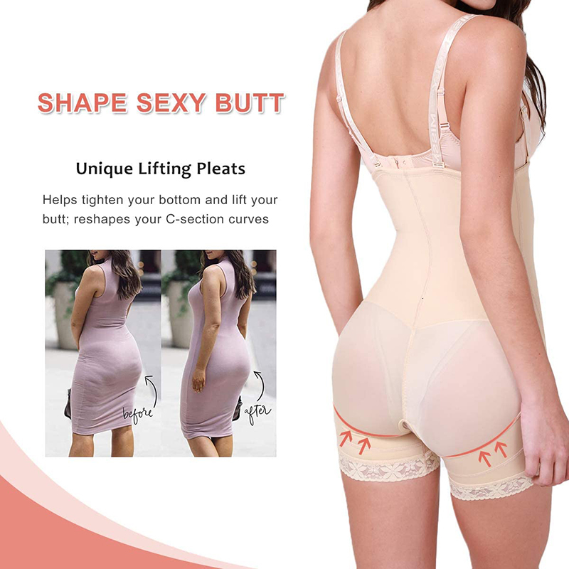 Waist Tummy Shaper Shapewear for Women Tummy Control Full Body Shaper Waist Trainer Bodysuit Butt Lifter zips Compression Garment Fajas Colombianas 23