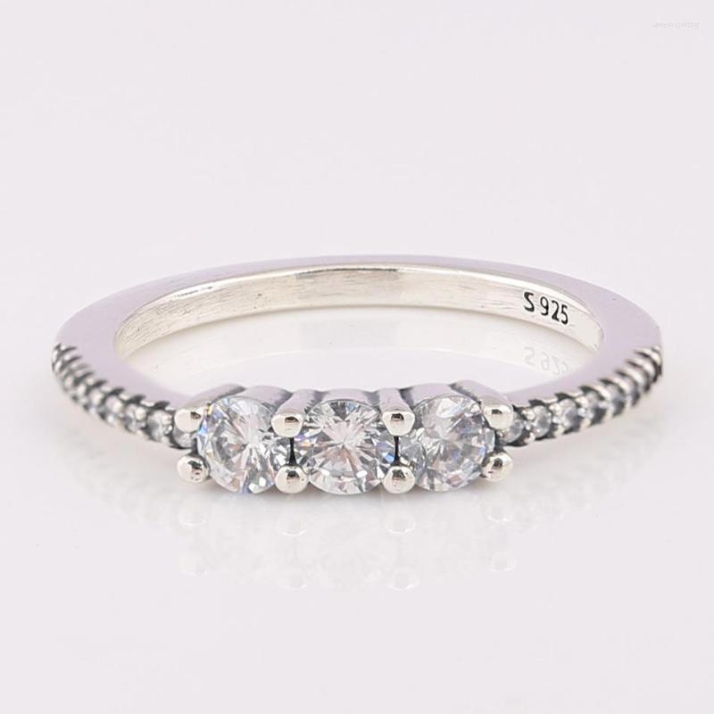 Cluster Rings S925 Silver Three-Stone With Crystal Ring For Women Wedding Party Fit Lady Fine Jewelry
Cluster Rings S925 Silver Three-Stone With Crystal Ring For Women Wedding Party Fit Lady Fine Jewelry