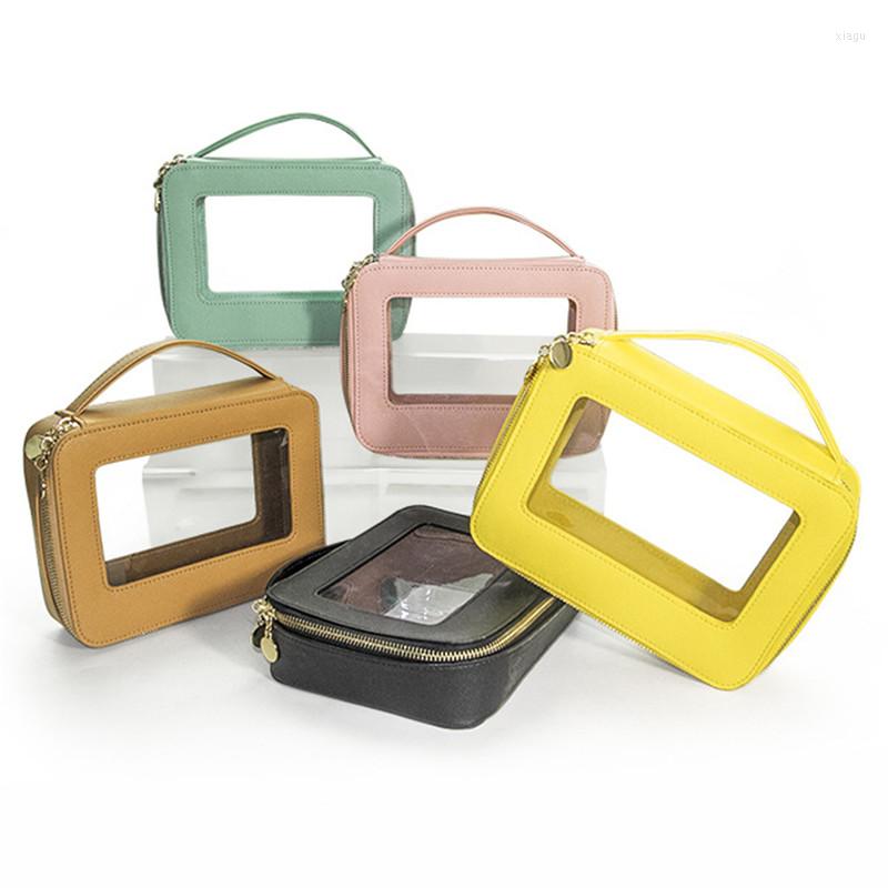 Cosmetic Bags Colorful Portable Case Travel Transparent Makeup Bag PVC High Quality Durable All-Maych Wash, Pink
Cosmetic Bags Colorful Portable Case Travel Transparent Makeup Bag PVC High Quality Durable All-Maych Wash, Pink