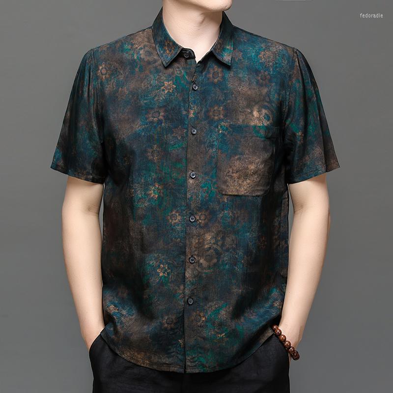 Men's Casual Shirts Dark Green Print Satin Dress Men Shirt Long Sleeved Luxury Summer Chinese Style Quality Soft Comfortable Camisa, Picture shown
Men's Casual Shirts Dark Green Print Satin Dress Men Shirt Long Sleeved Luxury Summer Chinese Style Quality Soft Comfortable Camisa, Picture shown