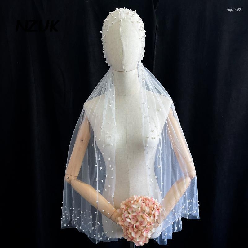 Bridal Veils NZUK Women Romantic Wedding Veil Pearl Beading Hat Vintage Hair Accessories Velos De Novia Con Cristales Bruiloft, 60-80cm
Bridal Veils NZUK Women Romantic Wedding Veil Pearl Beading Hat Vintage Hair Accessories Velos De Novia Con Cristales Bruiloft, 60-80cm