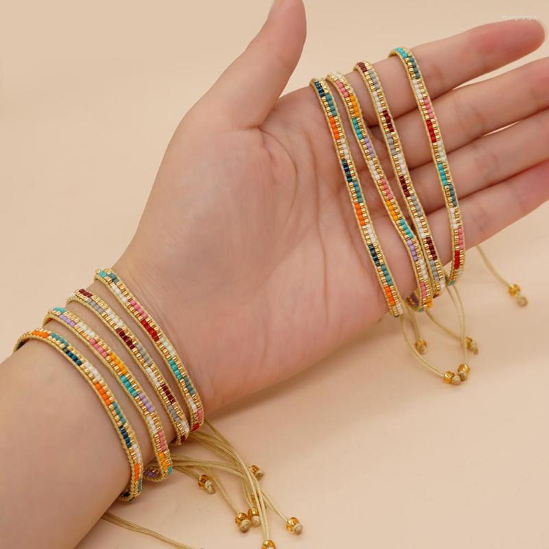 Link Bracelets Go2boho Colorful Rainbow Friendship Beaded Handmade Woven For Women Girl Gift Boho Jewelry Miyuki Beads Weave
Link Bracelets Go2boho Colorful Rainbow Friendship Beaded Handmade Woven For Women Girl Gift Boho Jewelry Miyuki Beads Weave