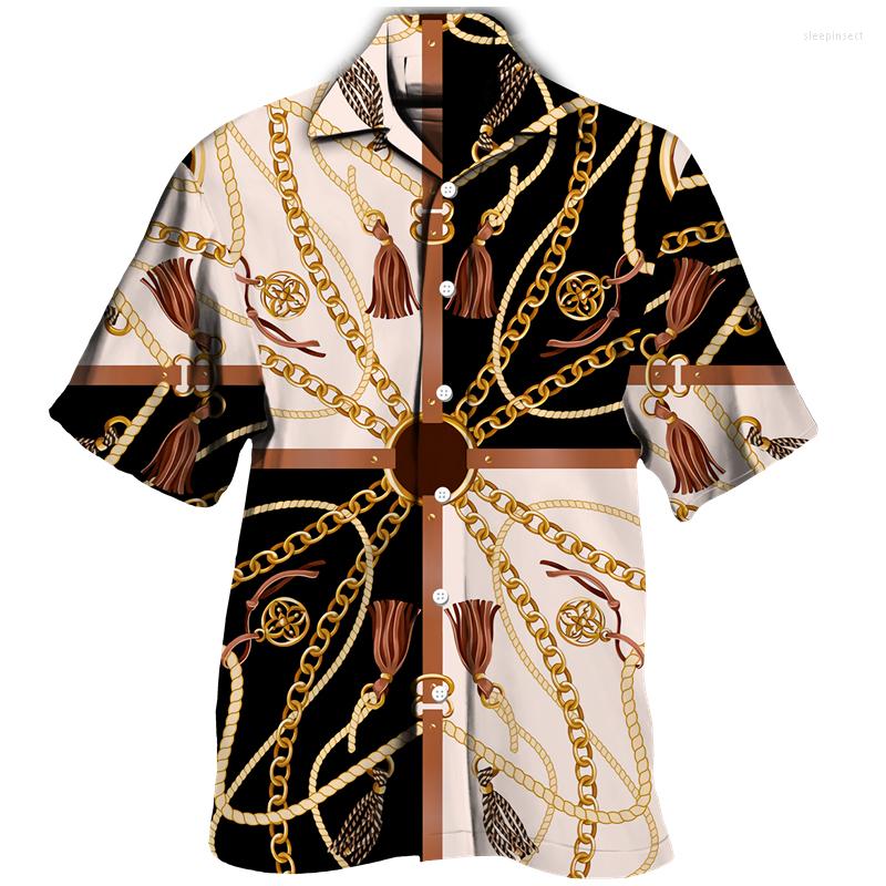 Men's Casual Shirts Men's Hawaiian Retro Golden Chain 3D Print Short Sleeve Tops Chic Lapel Button Up Fashion Luxury Social Camisa, 26
Men's Casual Shirts Men's Hawaiian Retro Golden Chain 3D Print Short Sleeve Tops Chic Lapel Button Up Fashion Luxury Social Camisa, 26
