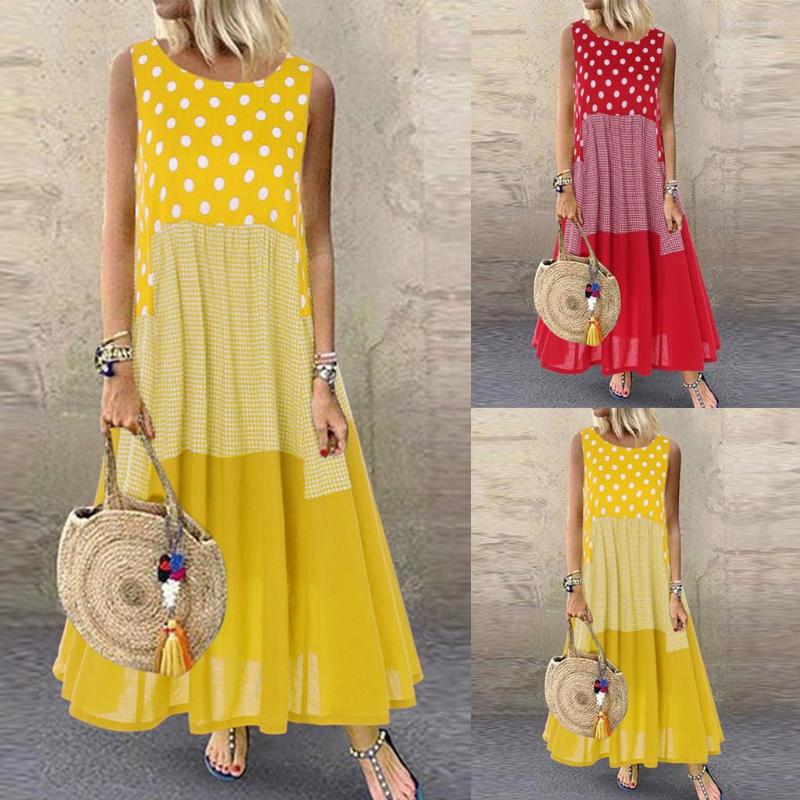 Casual Dresses Large Size 6XL 150KG Summer Women Maxi Dress Sleeveless V Neck Cotton Linen Loose Waist Female Oversized Long Dot, Red
Casual Dresses Large Size 6XL 150KG Summer Women Maxi Dress Sleeveless V Neck Cotton Linen Loose Waist Female Oversized Long Dot, Red