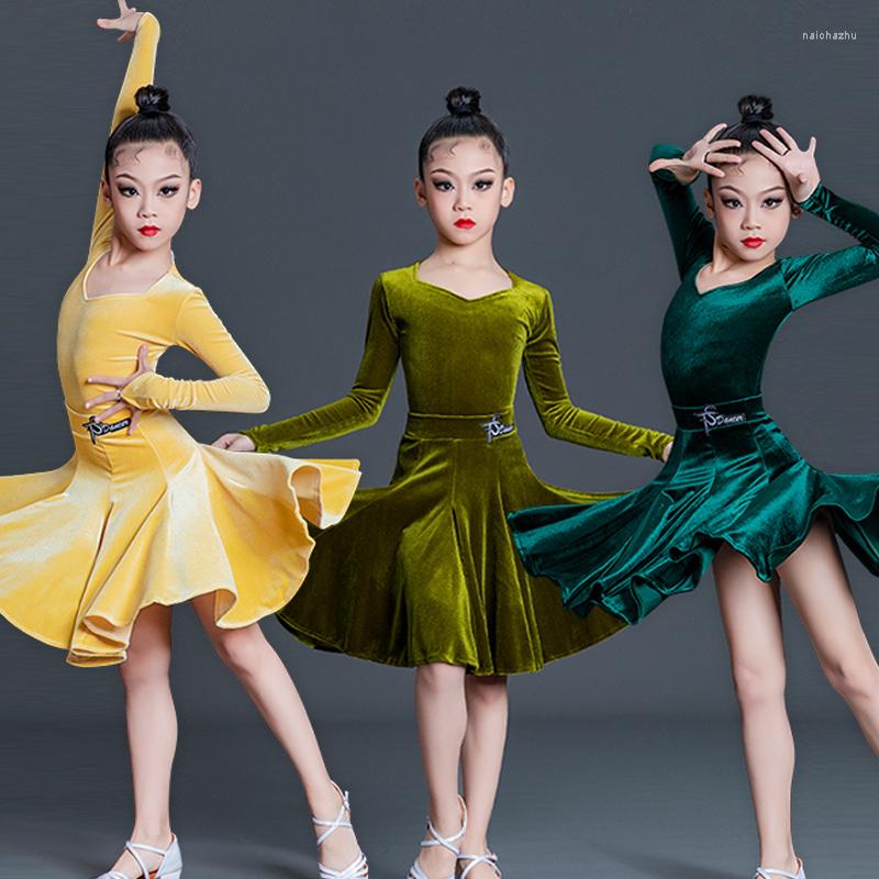 Stage Wear 3 Colors Girls Velevt Ballroom Dance Competition Dress Children Latin Dancing Clothes Performance Costumes SL7429
Stage Wear 3 Colors Girls Velevt Ballroom Dance Competition Dress Children Latin Dancing Clothes Performance Costumes SL7429