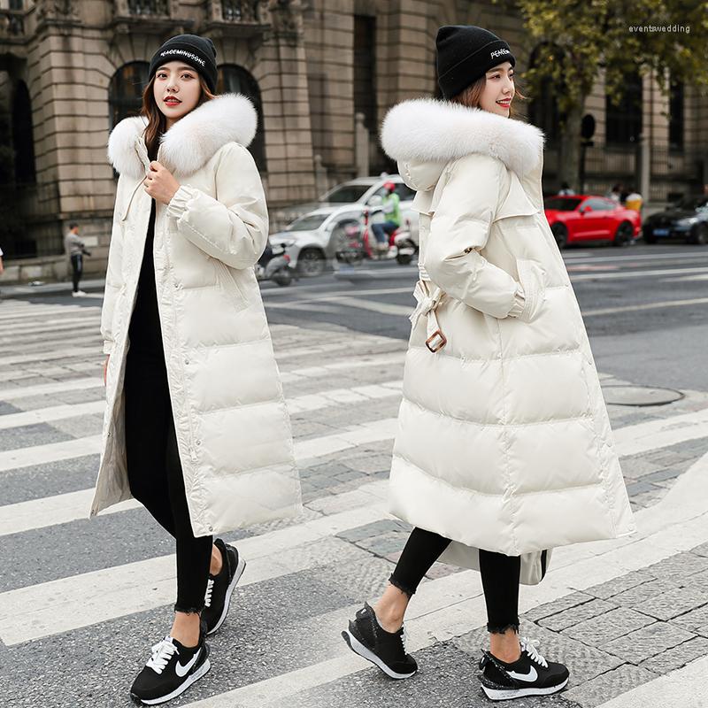 Women' Trench Coats Winter Women Large Fur Collar Down Long Jacket With Belt Casual Hood Thicken Warm Parkas Coat 2023 White Duck Slim, Black
Women' Trench Coats Winter Women Large Fur Collar Down Long Jacket With Belt Casual Hood Thicken Warm Parkas Coat 2023 White Duck Slim, Black