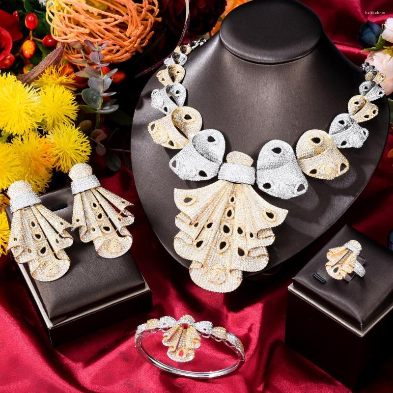 Necklace Earrings Set GODKI 4PCS Charm CZ Luxury African For Women Wedding Party Zircon Crystal Dubai Bridal, Picture shown
Necklace Earrings Set GODKI 4PCS Charm CZ Luxury African For Women Wedding Party Zircon Crystal Dubai Bridal, Picture shown