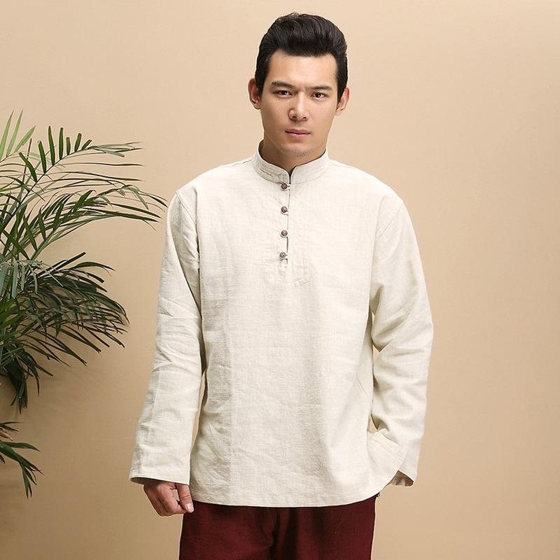 Men's Casual Shirts Chinese Style Improved Pullover Shirt Linen Stand Collar Long Sleeve Loose Top Men ClothingMen's, Khaki
Men's Casual Shirts Chinese Style Improved Pullover Shirt Linen Stand Collar Long Sleeve Loose Top Men ClothingMen's, Khaki