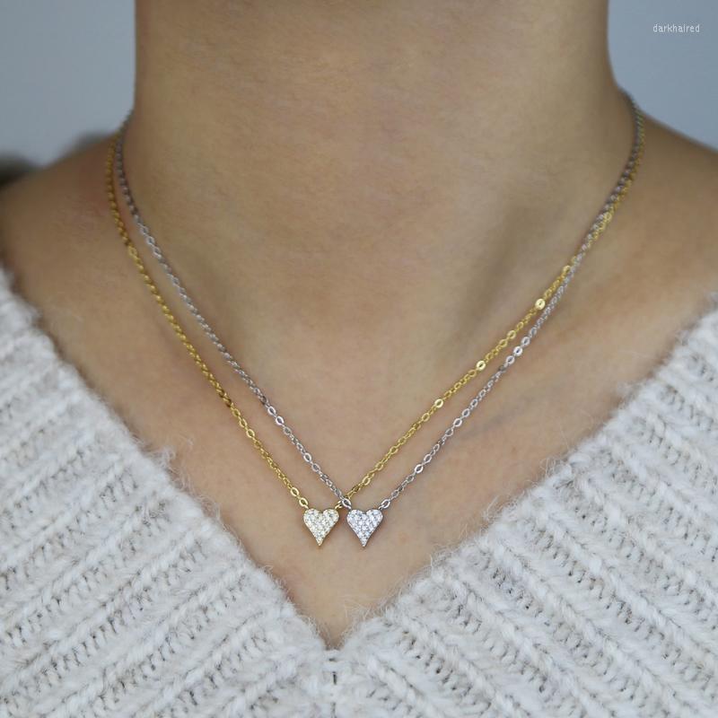 Chains Styles Clear CZ Cubic Zircon Paved Heart Pendant Necklace For Women Lady Girl 925 Sterling Silver Jewelry Valentines Gift
Chains Styles Clear CZ Cubic Zircon Paved Heart Pendant Necklace For Women Lady Girl 925 Sterling Silver Jewelry Valentines Gift