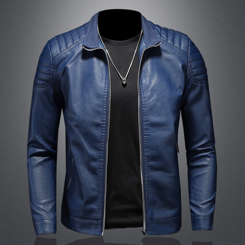Men's Jackets Stand collar leather jacket men trendy jacket spring leather jacket slim Korean version handsome men's clothing 230509, Black
Men's Jackets Stand collar leather jacket men trendy jacket spring leather jacket slim Korean version handsome men's clothing 230509, Black