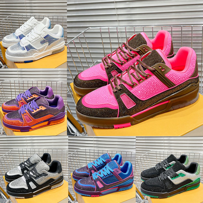Womens Mens Trainer sparkling crystals Sneakers Ltaly design Retro Low help camouflage pattern Party casual shoes Genuine leather Women Man Designer sports shoes
Womens Mens Trainer sparkling crystals Sneakers Ltaly design Retro Low help camouflage pattern Party casual shoes Genuine leather Women Man Designer sports shoes