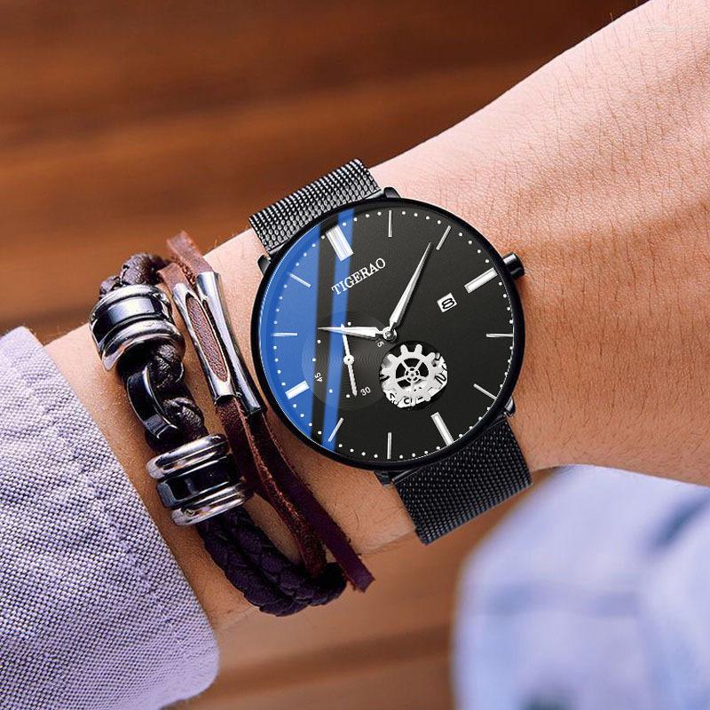Wristwatches Ultra Thin Brand Watch Men Stainless Steel Business Date Clock Waterproof Luminous Watches Mens Luxury Sport Quartz Wrist
Wristwatches Ultra Thin Brand Watch Men Stainless Steel Business Date Clock Waterproof Luminous Watches Mens Luxury Sport Quartz Wrist