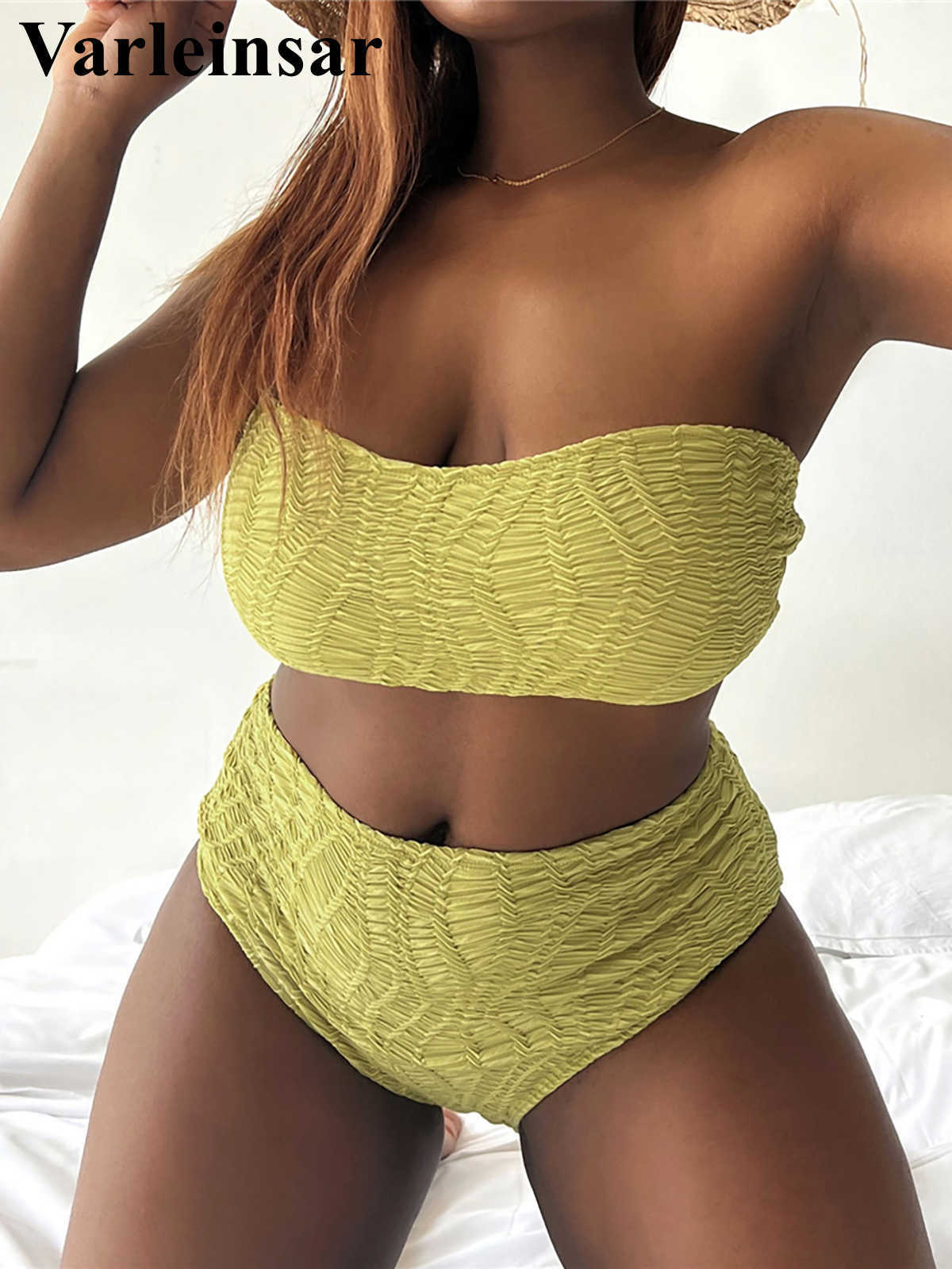 Women's Plus Size Swimwear 4XL New Bandeau Bikini Plus Size Large Size Swimwear Women Swimsuit Female Twopieces Bikini set Bather Bathing Suit V3910 Z0508, Yellow
Women's Plus Size Swimwear 4XL New Bandeau Bikini Plus Size Large Size Swimwear Women Swimsuit Female Twopieces Bikini set Bather Bathing Suit V3910 Z0508, Yellow