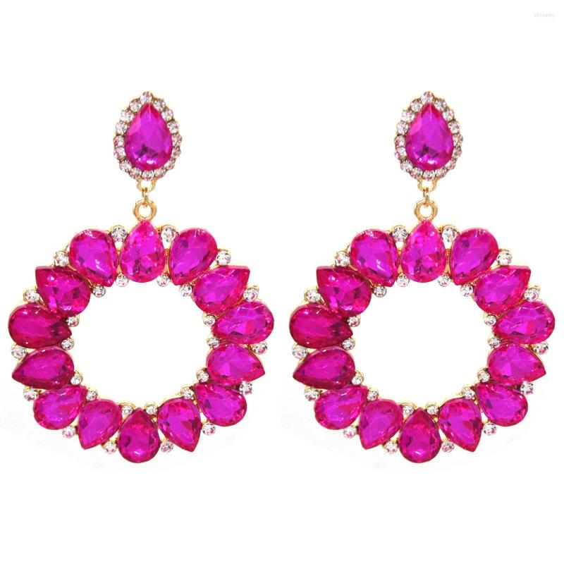 Dangle Earrings Fashion Round Large Design Sparkly Glass Crystal Charm Female Pendientes Party ACCESSORI JEWELRI
Dangle Earrings Fashion Round Large Design Sparkly Glass Crystal Charm Female Pendientes Party ACCESSORI JEWELRI