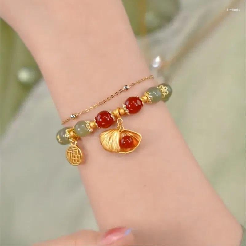 Bangle Fashion Luxury Imitation An Shell Charm Bracelet Exquisite Agate Beads Girl Birthday Friend Gift Jewelry
Bangle Fashion Luxury Imitation An Shell Charm Bracelet Exquisite Agate Beads Girl Birthday Friend Gift Jewelry
