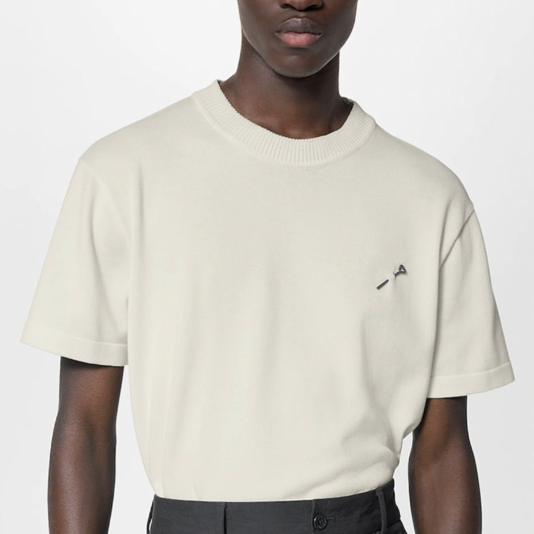 France Paris Knitting Jacquard Embroidery Letters Pin Tee Summer Spring Luxury Fashion Men Women High Street Short Sleeve Casual T-Shirts, White
France Paris Knitting Jacquard Embroidery Letters Pin Tee Summer Spring Luxury Fashion Men Women High Street Short Sleeve Casual T-Shirts, White