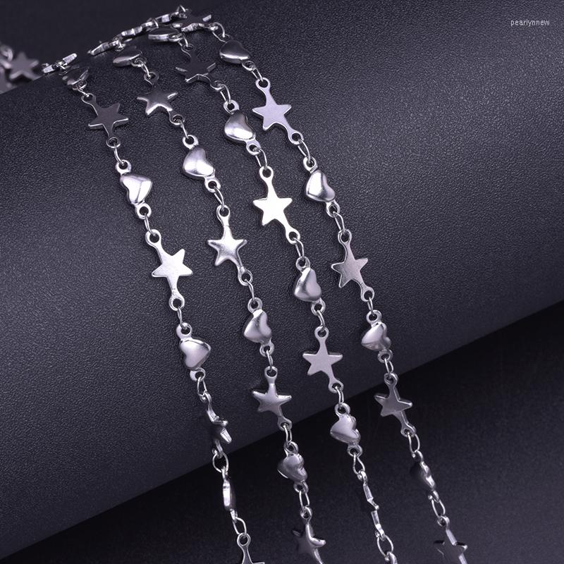 Chains Fashion Heart Star Stainless Steel Link Chain DIY Vintage Necklace For Women Bracelets Anklet Jewelry Making Finding Materials
Chains Fashion Heart Star Stainless Steel Link Chain DIY Vintage Necklace For Women Bracelets Anklet Jewelry Making Finding Materials