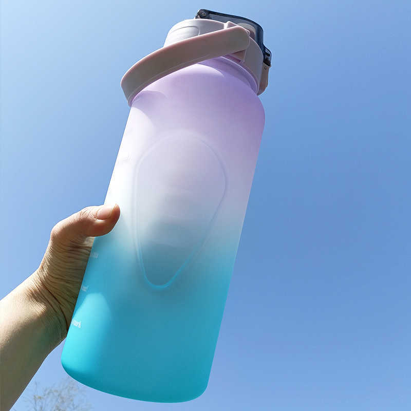 Herbalife Nutrition Bottle 1100/2000mlgradient Drinking Water Space Cup Milk Carton Water Bottle with Straw