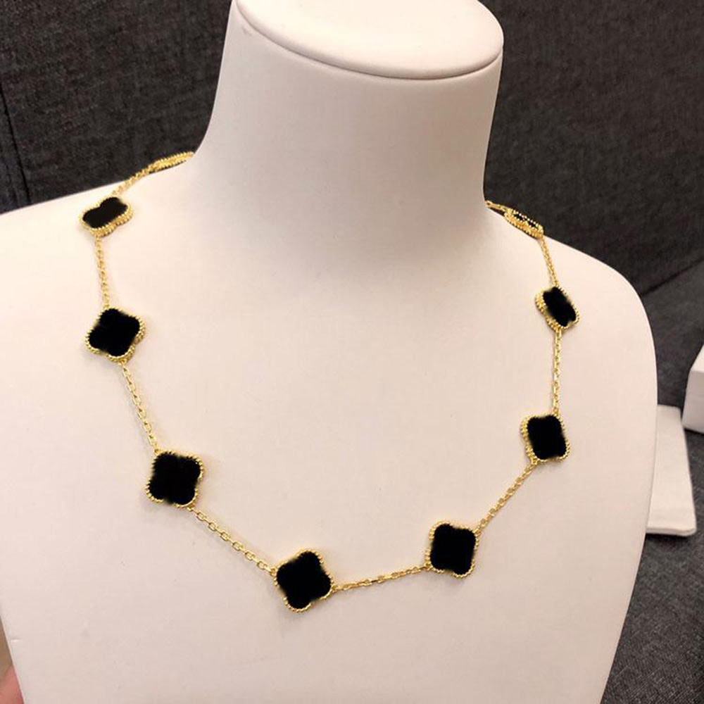 Vintage designer necklaces four-cleef Necklace Elegant Ten Clover Classic Bracelet Necklace Women's Jewelry Pendant High Quality Lucky 10 motifs necklace for woman
Vintage designer necklaces four-cleef Necklace Elegant Ten Clover Classic Bracelet Necklace Women's Jewelry Pendant High Quality Lucky 10 motifs necklace for woman