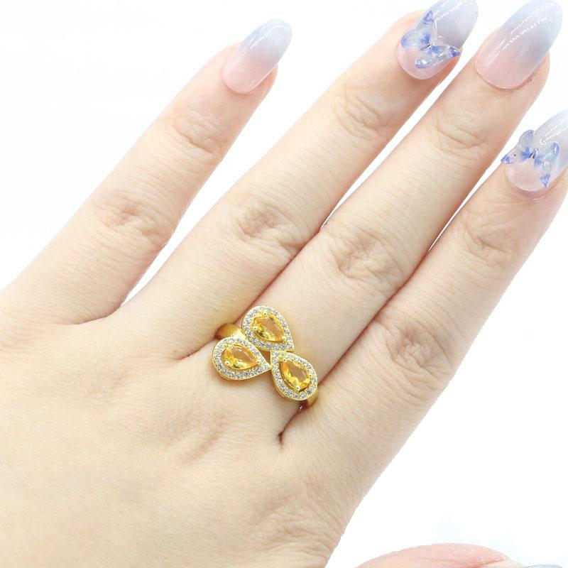 Cluster Rings 18x14mm Gorgeous 3..6g Golden Citrine White CZ Women Daily Wear Gold Silver Drop
Cluster Rings 18x14mm Gorgeous 3..6g Golden Citrine White CZ Women Daily Wear Gold Silver Drop
