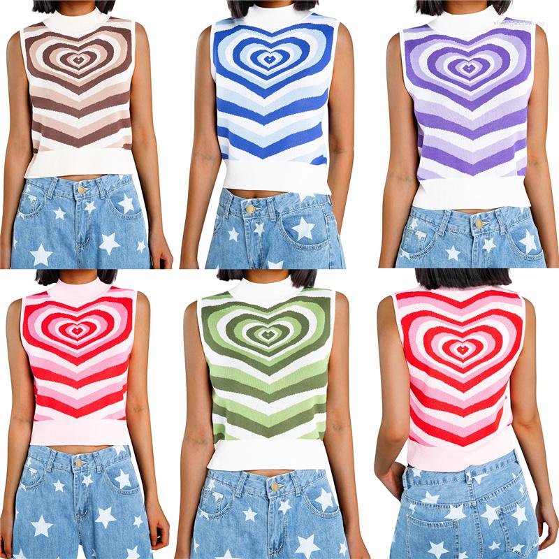 Women' Tanks Ladies Half High Collar Knitwear Vest Summer Girls Creative Heart Spiral Pattern Sleeveless Midriff-baring Top Slim Base Shirt, Blue
Women' Tanks Ladies Half High Collar Knitwear Vest Summer Girls Creative Heart Spiral Pattern Sleeveless Midriff-baring Top Slim Base Shirt, Blue