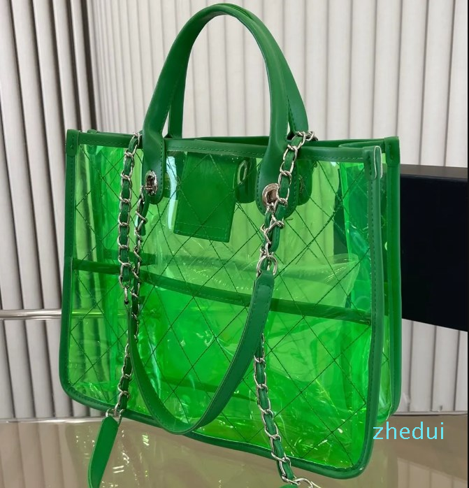 Designer-Bag Summer Jelly Tote Bag Special Material Chain Handbag Crossbody Bag Beach Bag Size 33 * 26cm
Designer-Bag Summer Jelly Tote Bag Special Material Chain Handbag Crossbody Bag Beach Bag Size 33 * 26cm