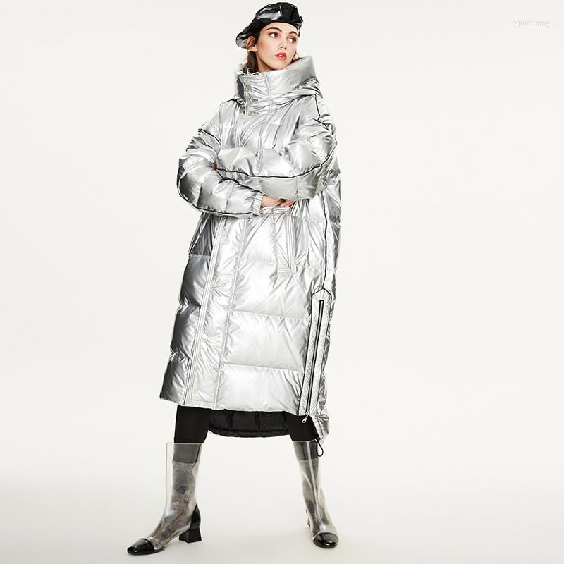 Women' Down Laser Silver Jacket Women' Hooded Warm Coat Winter Solid Oversized Long Female Feather Parka Street Style, Black
Women' Down Laser Silver Jacket Women' Hooded Warm Coat Winter Solid Oversized Long Female Feather Parka Street Style, Black