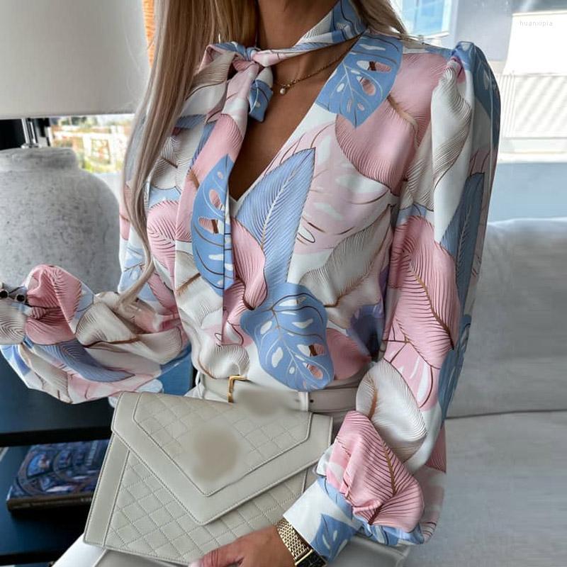 Women' Blouses Spring Gentle Printed Tops Women Casual Long Sleeve Commute Shirt Blusas Fashion Temperament Tie V-Neck Ladies, 02 red
Women' Blouses Spring Gentle Printed Tops Women Casual Long Sleeve Commute Shirt Blusas Fashion Temperament Tie V-Neck Ladies, 02 red