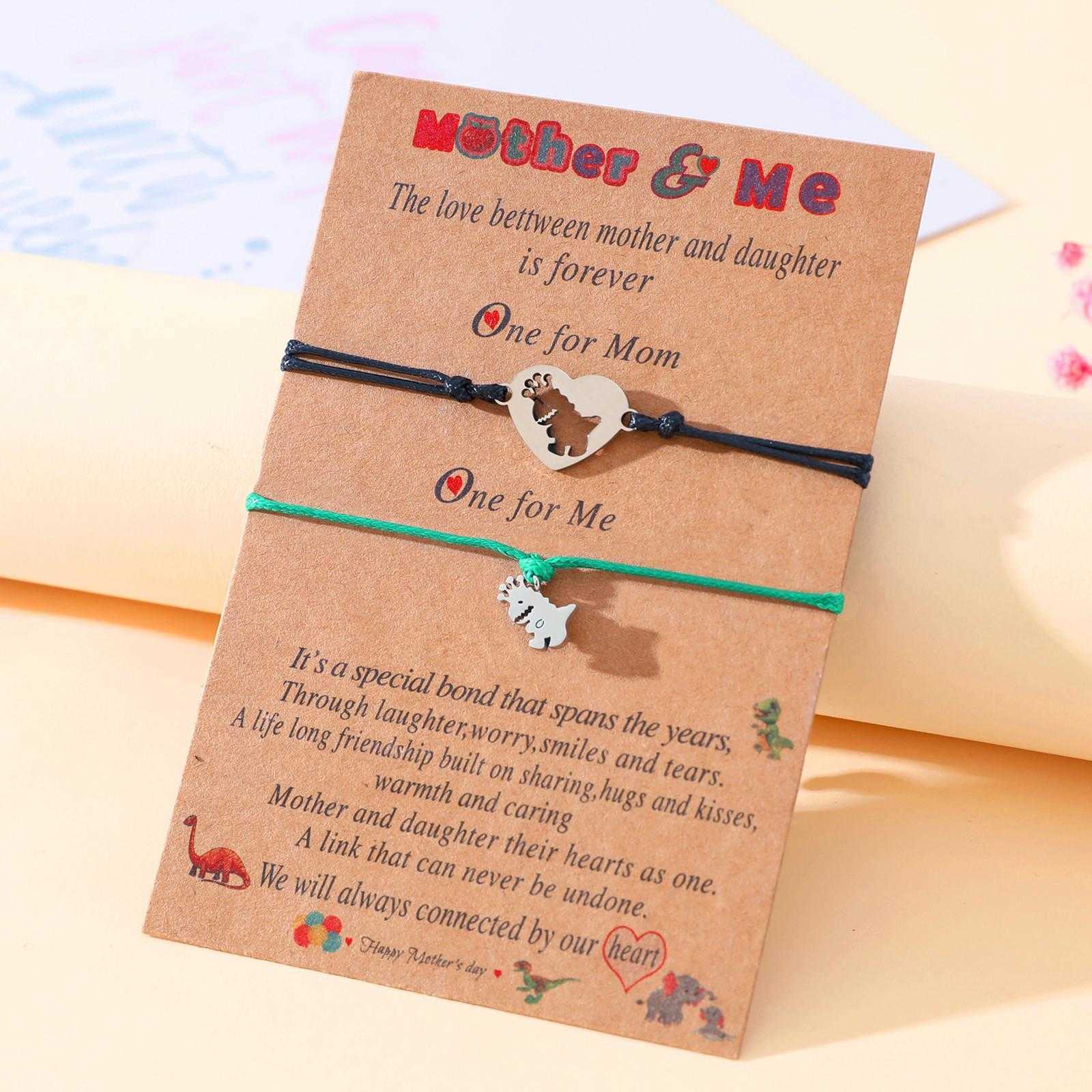 Mothers Day Bracelet Creative Stainless Steel Crown Small Dinosaur Heart Shaped Hand Weaving Carrying Strap
Mothers Day Bracelet Creative Stainless Steel Crown Small Dinosaur Heart Shaped Hand Weaving Carrying Strap