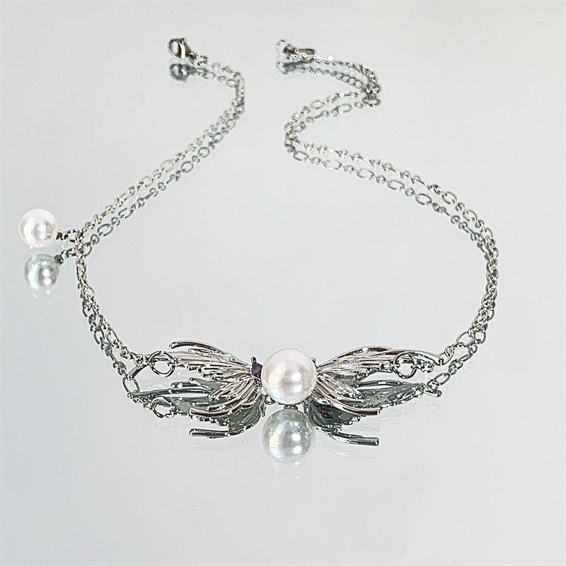 Chains Butterfly Pearl Necklace Women's Light Luxury Small Design Sense Collar Chain Advanced Cold Wind Summer Sweater
Chains Butterfly Pearl Necklace Women's Light Luxury Small Design Sense Collar Chain Advanced Cold Wind Summer Sweater