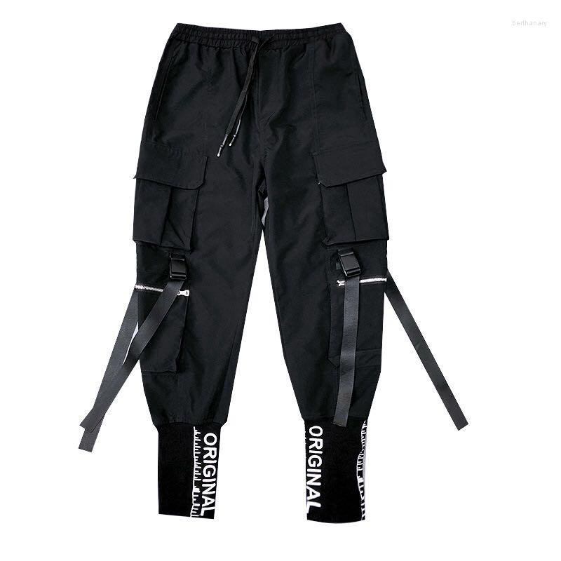 Men's Pants Hip Hop Men Ribbons Cargo Sweat Fashion Elastic Waist Casual Streetwear Mens Joggers Trousers Black Military Tactical
Men's Pants Hip Hop Men Ribbons Cargo Sweat Fashion Elastic Waist Casual Streetwear Mens Joggers Trousers Black Military Tactical