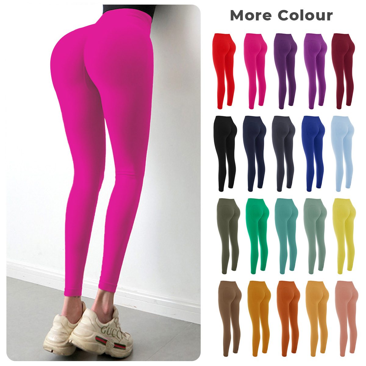 Yoga Outfits Peach buttock fitness pants Running leggings sports leggings buttock lifting high waist elastic yoga pants
Yoga Outfits Peach buttock fitness pants Running leggings sports leggings buttock lifting high waist elastic yoga pants