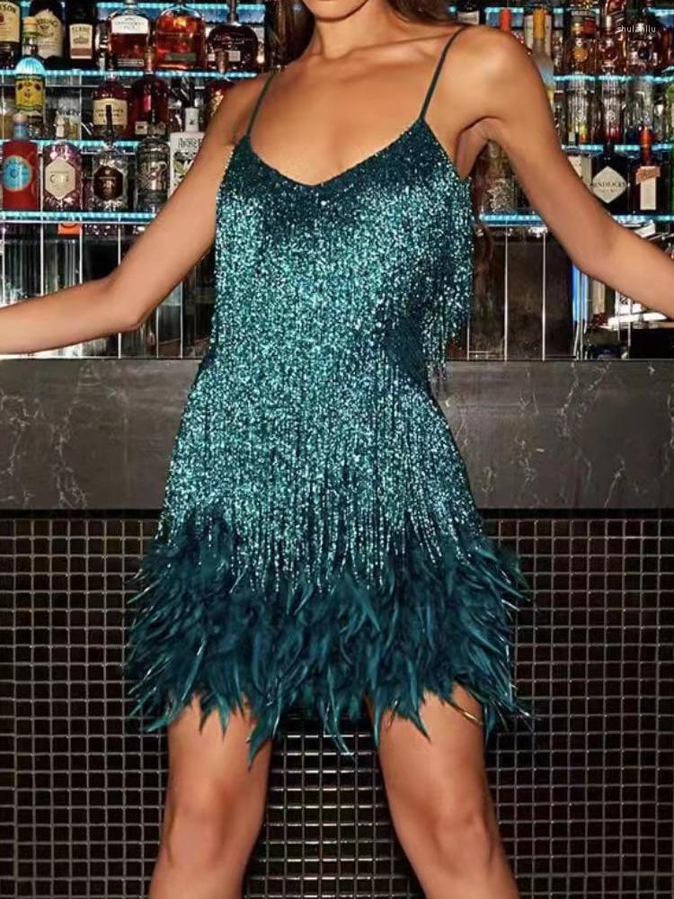Casual Dresses Elegant Party Sequin Sequins Tassel Feather Ball Gown Sleeveless Spaghetti Straps For Women, Red
Casual Dresses Elegant Party Sequin Sequins Tassel Feather Ball Gown Sleeveless Spaghetti Straps For Women, Red