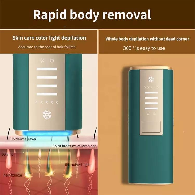 Epilator Home Portable Beauty Mini Device Body Armpit Permanent Painless Ice Cooling Freezing Point IPL Laser Hair Removal Remover 230509