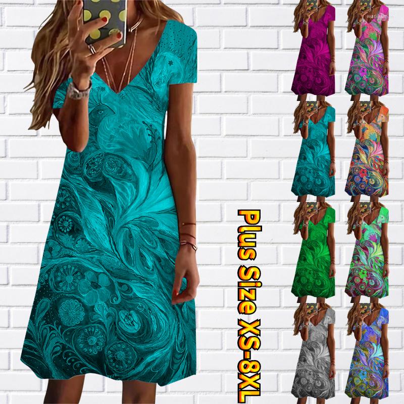 Casual Dresses 2023 Elegant Short Sleeve Dress V-neck Women 3D Print Women's Fashion Slim Fit Sexy Summer 8XL, 22175purple
Casual Dresses 2023 Elegant Short Sleeve Dress V-neck Women 3D Print Women's Fashion Slim Fit Sexy Summer 8XL, 22175purple