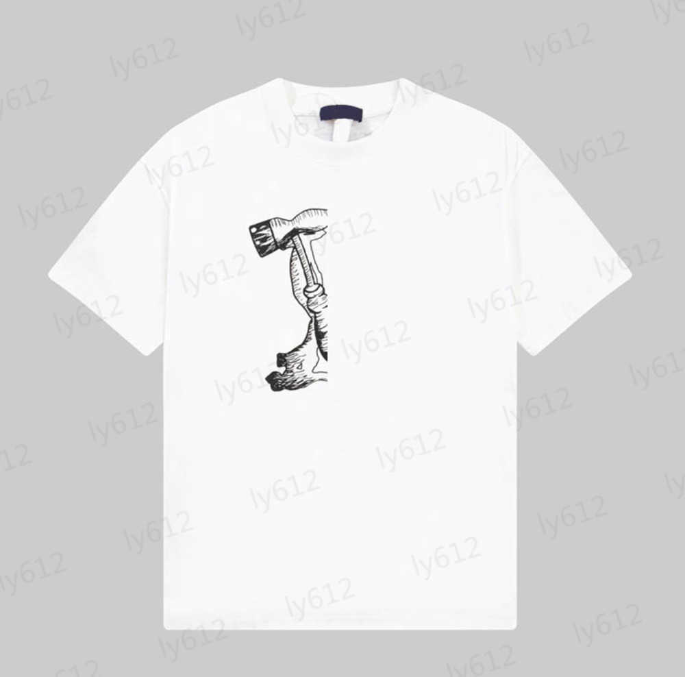 Summer Fashion Designer Mens Tops White Fashion Leisure Luxury Loose Classic Ghost Face Pattern Logo Print Dropped Shoulder Cotton T-shirt Male Clothes 0206
Summer Fashion Designer Mens Tops White Fashion Leisure Luxury Loose Classic Ghost Face Pattern Logo Print Dropped Shoulder Cotton T-shirt Male Clothes 0206