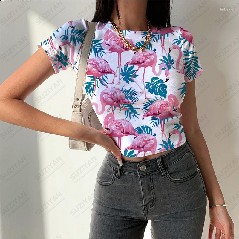 Women's T Shirts 2023 Women's Summer Fashion Short Top 3D Printed Flamingo Sleeve T-shirt Round Neck Pullover Sexy Style, Pmm1220aax
Women's T Shirts 2023 Women's Summer Fashion Short Top 3D Printed Flamingo Sleeve T-shirt Round Neck Pullover Sexy Style, Pmm1220aax