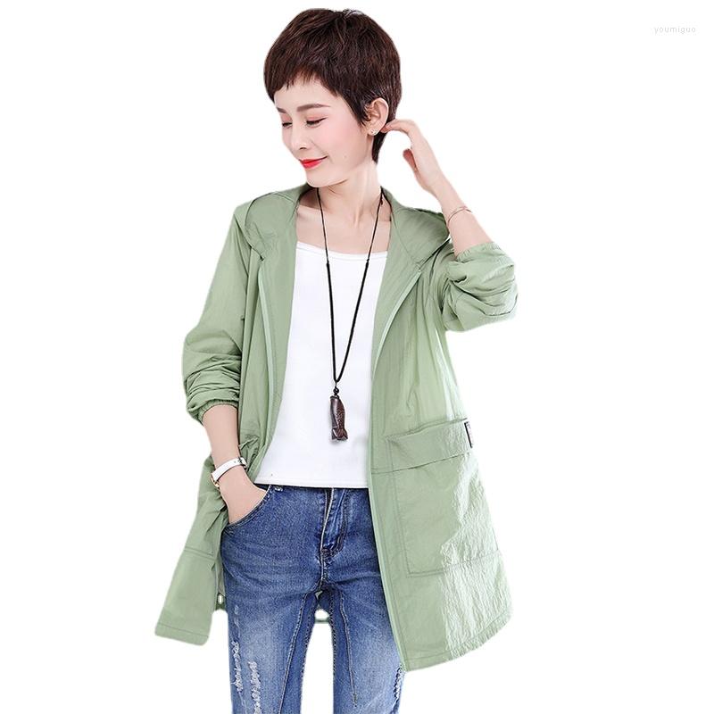 Women's Trench Coats Spring Summer Breathable Sun Protection Coat Women's Thin Slim Women Overcoat Ladies Hooded, Green
Women's Trench Coats Spring Summer Breathable Sun Protection Coat Women's Thin Slim Women Overcoat Ladies Hooded, Green