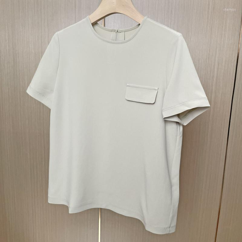 Women's T Shirts 2023 Spring And Summer Women Acetate Comfortable Vertical Crisp Round Neck T-shirt, Gray green
Women's T Shirts 2023 Spring And Summer Women Acetate Comfortable Vertical Crisp Round Neck T-shirt, Gray green