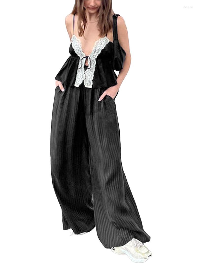 Women' Tanks Backless Top Y2k Lace Trim Satin Camisole Sexy V Neck Vest Tops Tie Patchwork Low Cut Back Tank Sleeveless Slim Fit, Black7
Women' Tanks Backless Top Y2k Lace Trim Satin Camisole Sexy V Neck Vest Tops Tie Patchwork Low Cut Back Tank Sleeveless Slim Fit, Black7