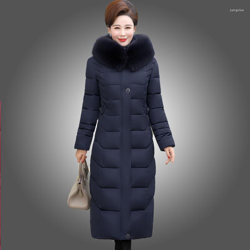Women's Trench Coats X-long Women Winter Coat Thick Warm Parkas Cotton Padded Jackets Slim Hooded Fur Collar Female, Black
Women's Trench Coats X-long Women Winter Coat Thick Warm Parkas Cotton Padded Jackets Slim Hooded Fur Collar Female, Black