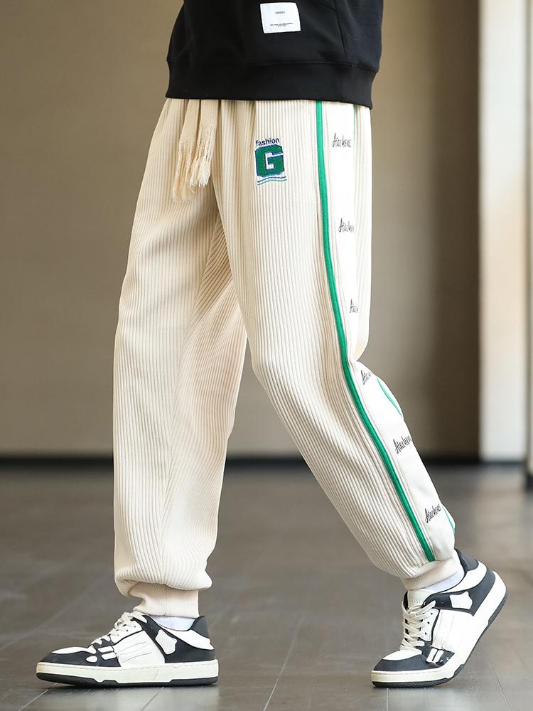 Pants 2022 Fall/Winter Corduroy Sweatpants Men Baggy Joggers Fashion Letter Embroidery Big Size Trousers Male Casual Harem Pants 8XL, Khaki
Pants 2022 Fall/Winter Corduroy Sweatpants Men Baggy Joggers Fashion Letter Embroidery Big Size Trousers Male Casual Harem Pants 8XL, Khaki