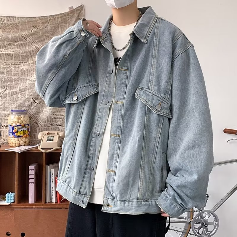 Men's Jackets Denim Jacket Men Causal Streetwear Outerwear Single Breasted Jean Jackets Mens Hip Hop Loose Turn Down Collar Denim Coat 230509, Black
Men's Jackets Denim Jacket Men Causal Streetwear Outerwear Single Breasted Jean Jackets Mens Hip Hop Loose Turn Down Collar Denim Coat 230509, Black
