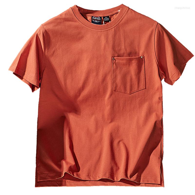 Men's T Shirts Japanese Heavy Pocket T-shirt Men's Summer Retro Cotton Short-sleeved Base Shirt Round Collar Loose Solid Color, Blue
Men's T Shirts Japanese Heavy Pocket T-shirt Men's Summer Retro Cotton Short-sleeved Base Shirt Round Collar Loose Solid Color, Blue