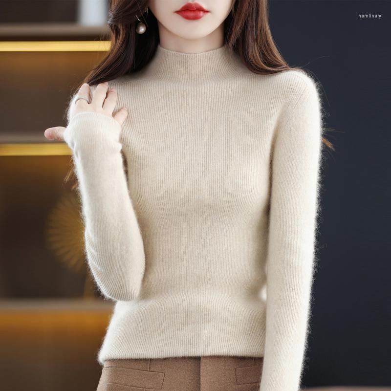 Women' Sweaters Sweater Wool Pullover Half Turtleneck Soft Waxy Warm Knitted Long-Sleeved Autumn Winter 2023 Korean Version Top, Green
Women' Sweaters Sweater Wool Pullover Half Turtleneck Soft Waxy Warm Knitted Long-Sleeved Autumn Winter 2023 Korean Version Top, Green
