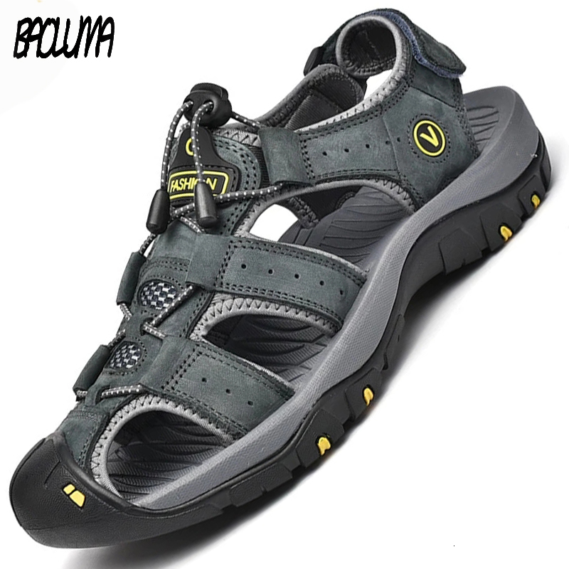 Sandals Classic Men's Sandals Summer Genuine Leather Sandals Breathable Men Leather Shoes Luxury Sandals Soft Outdoor Men Roman Sandals 230509, Khaki 2
Sandals Classic Men's Sandals Summer Genuine Leather Sandals Breathable Men Leather Shoes Luxury Sandals Soft Outdoor Men Roman Sandals 230509, Khaki 2