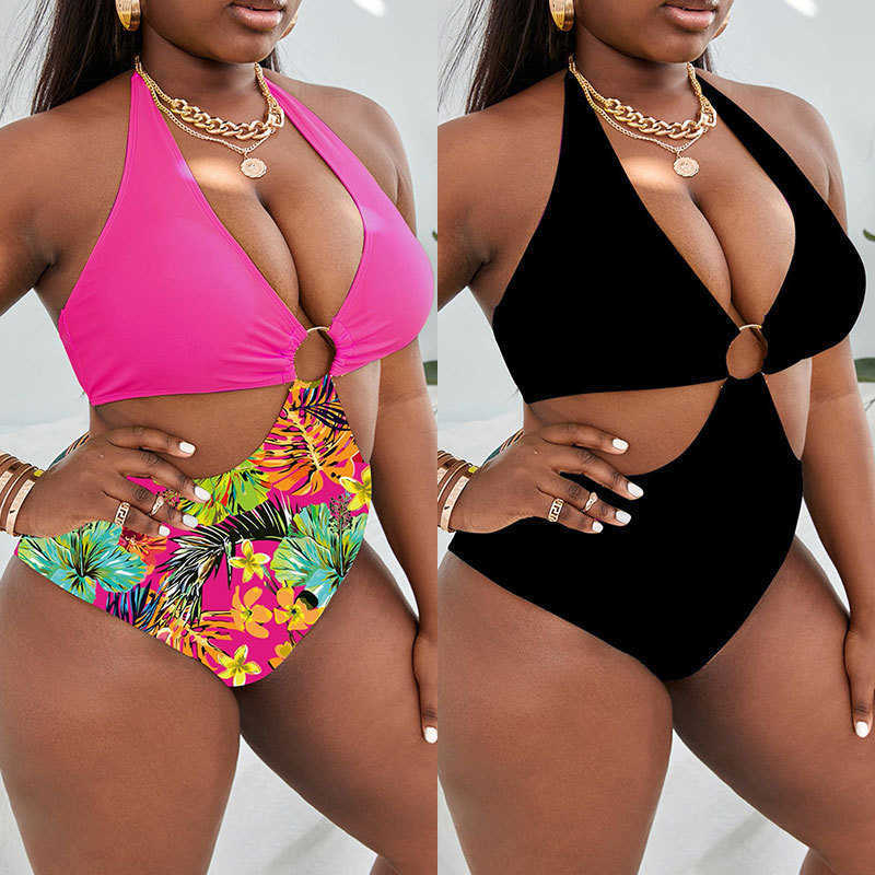 Women's Plus Size Swimwear Oversized Women's Swimsuit Sexy One Piece Swimwear Fashion Cutout Strap Bikini Swimsuit Plus Size Swimwear Tankini Bathing Suit Z0508, Pink
Women's Plus Size Swimwear Oversized Women's Swimsuit Sexy One Piece Swimwear Fashion Cutout Strap Bikini Swimsuit Plus Size Swimwear Tankini Bathing Suit Z0508, Pink