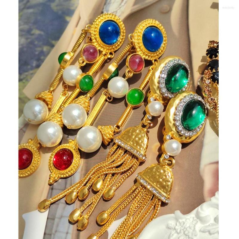Dangle Earrings Copper Metal Pearl Tassel Long Drop Without Pierced For Women Jewerly Gold Color Retro 2023 France Brazil Italy
Dangle Earrings Copper Metal Pearl Tassel Long Drop Without Pierced For Women Jewerly Gold Color Retro 2023 France Brazil Italy